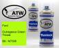 Preview: Ford, Outrageous Green Tricoat, B8 / M7395: 400ml Sprühdose + 400ml Klarlack - Set, von ATW Autoteile West.